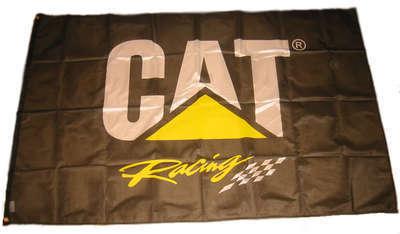 Cat caterpillar banner flag racing 4x2ft ward burton