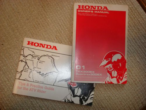 2001 honda (trx300ex/sportrax300ex) atv owner's / tips &amp; practice manual