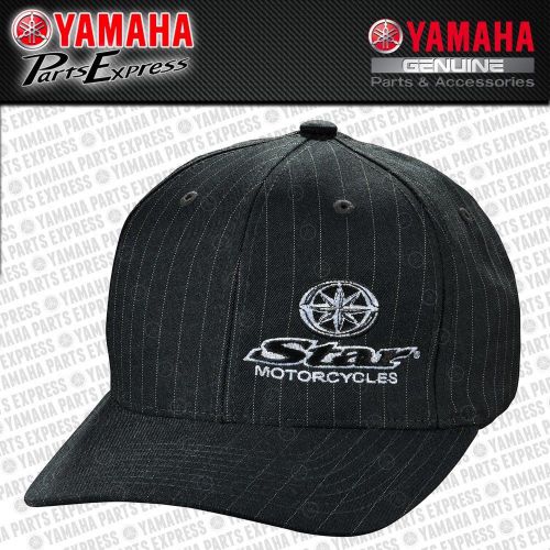 New genuine yamaha star pinstripe hat large road royal 1300 1700 str-12hpn-ch-lg