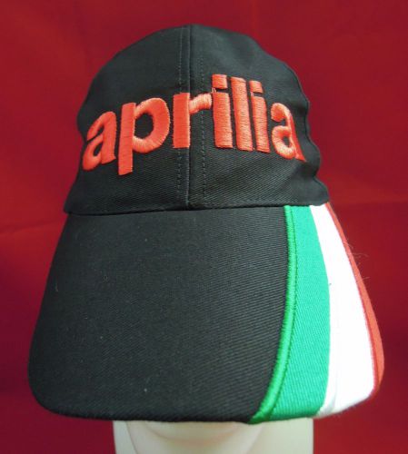 Aprilia cap hat embroidery aprilia logo black adjustable size free shipping