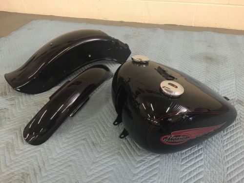 Harley softail springer tin set , tank rear fender &amp; front fender