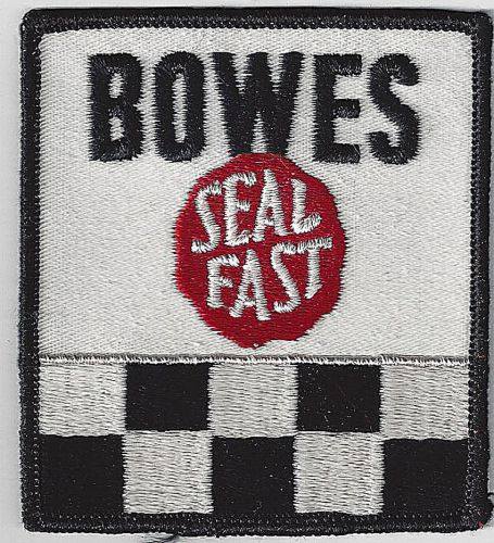 Bowes racing patch 3 inches long size vintage embroidered indy 500