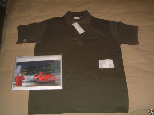 Porsche design driver's selection olive polo shirt usa:size 2xl, euro:3xl nibwt