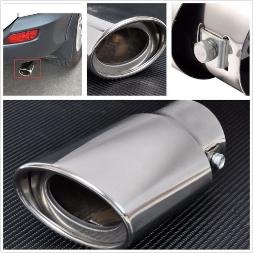Silver chrome car suv truck tail throat pipe exhaust pipe trim tips muffler pipe