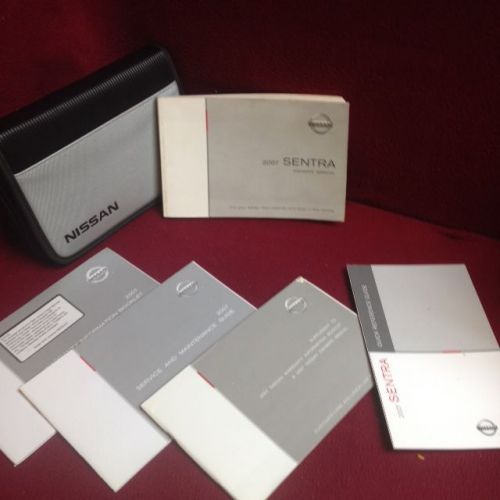 2007 nissan sentra owners manual with bluetooth, warranty and service guide case