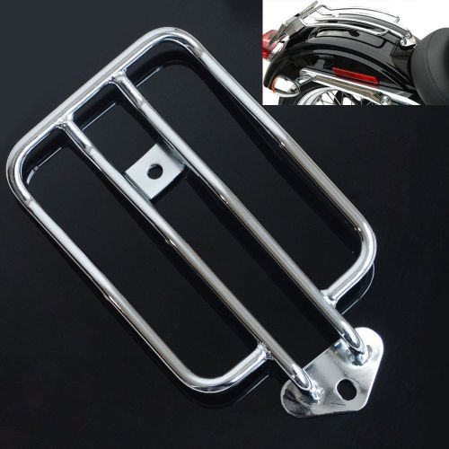 For harley-davidson sportster xl883 1200 2004-2015 solo seat luggage rack chrome