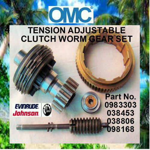 Find OMC stringer 400 800 tilt lift clutch worm gear set. in North