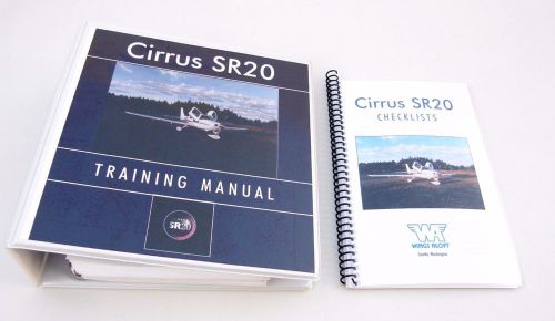 Cirrus sr20 training manual 2001 + checklists - includes information manual 2005