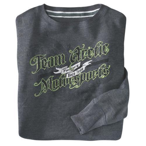 Arctic cat - factory race team thermal long sleeve t-shirt - mens medium - sale!