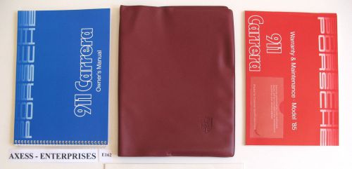 85 - 1985 porsche classic 911 carrera owners user manuals drivers books set e162