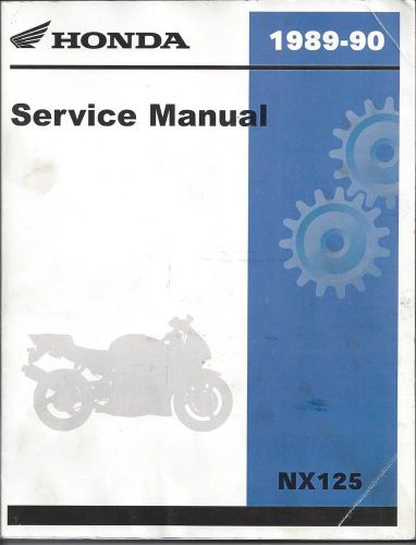 Honda nx125 89-90 orig. fact. service manual.