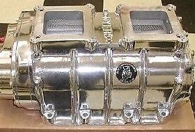 Dyer  8-71 cast case , polished  blower -  all new  w front cover-  carb plate