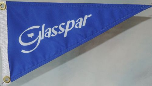 Glasspar boat pennant  1947-1965 royal blue