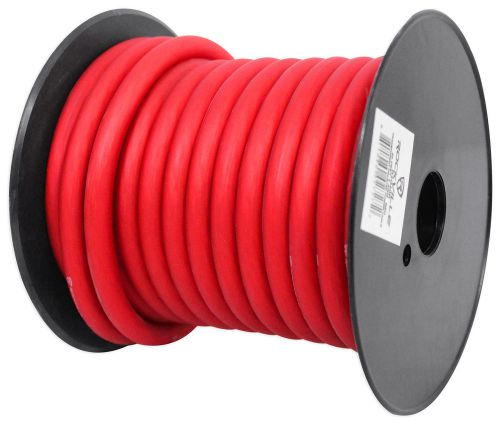 Rockville r4g40r red 4 awg gauge 40 foot car amp power/ground wire spool