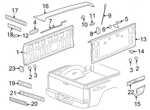 Chrysler oem dodge tailgate striker plate 06508552aa image 11