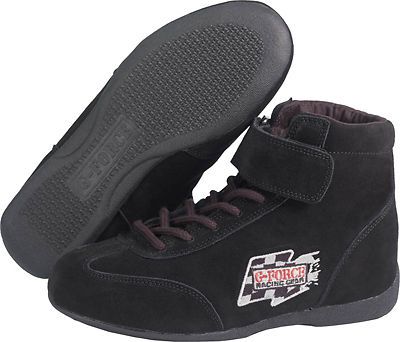 G-force 0235110bk size 11 mid-top racing shoes black