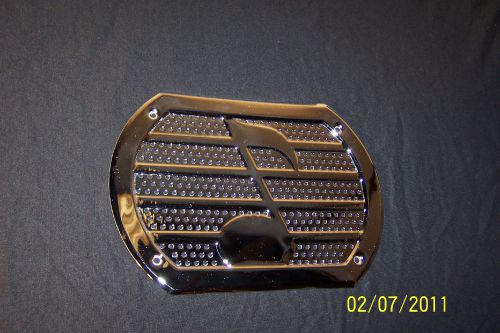 1950&#039;s radio &#034;music note&#034; speaker grille nos (one only) chrome not painted