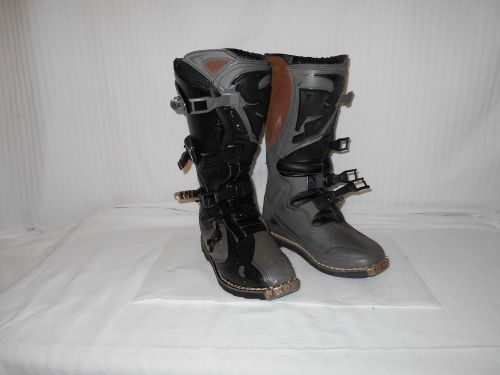 Mens"thor" quadrant moto x boots(us-11)black/gray-leather &amp; synthetic