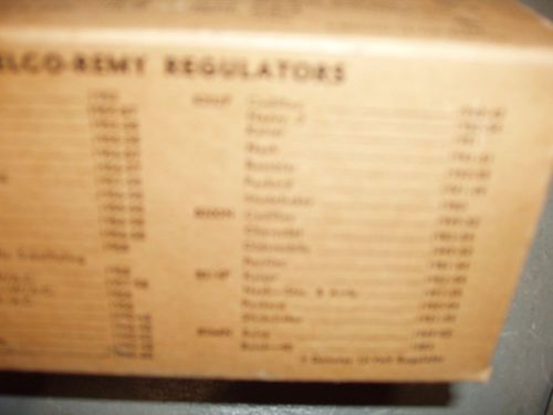 1940 1941 1942 cadillac &amp; packard voltage regulator - delco remy rebuilt nos