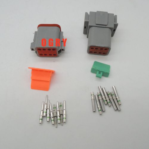 Deutsch dt 8 pin waterproof electrical plug connector kit 14 ga solid contacts