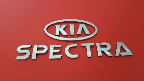 Used 2002 kia spectra rear chrome oem emblem letters badge trunk set (01 02 03)