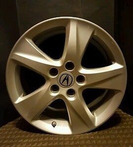 2009-2012 acura tsx 17&#034; rim inch silver alloy wheel factory oem