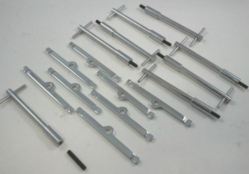 Sb chevy sbc chrome tall t-bar valve cover hold down kit 283 327 350 55 - 86