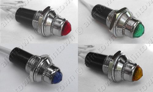 Set of 4 pilot dash indicator lights you pick the colors!