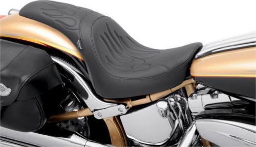 Ds predator seat flame stitch harley fxstdi deuce 2001-2006