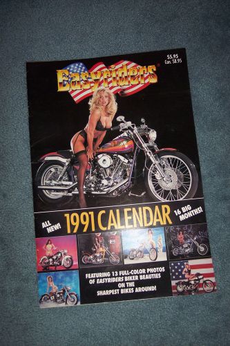1991easy riders harley-davidson topless bike calander