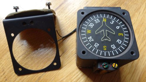 Vertical card magnetic compass and bracket...used...p/n pai-700....works great