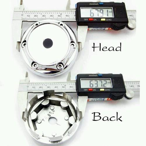 Nologo wheel center cap back=64mm. head=68mm. 4pcs