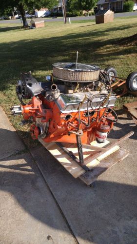 Chevy  small block engine complete with exhaust headers