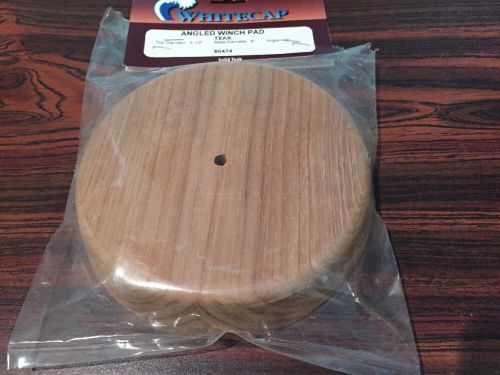 Whitecap angled winch pad teak
