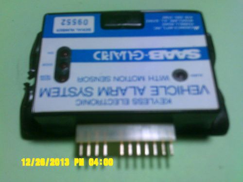 Saab 1986 keyless electronic vechile alarm system-with motion sensor.