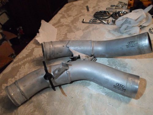 Audi 2.7t apb bel 00-02 b5 s4 c5 a6 all road upper inner cooler pipes alum