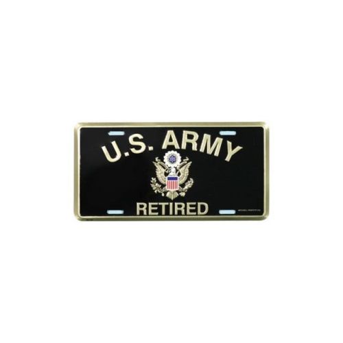 U.s. army retired license plate