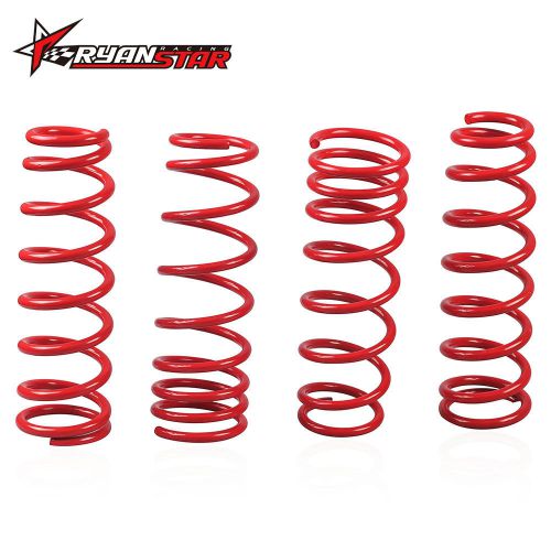 Rear racing lowering springs civic ej eg/integra 1.75" drop suspension red front