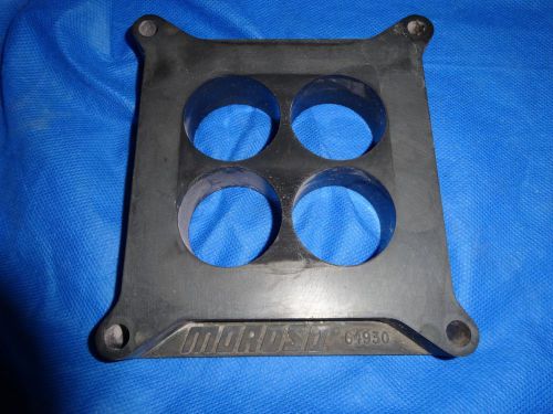 Moroso 64930 intake to carburetor spacer 1" 4 barrel