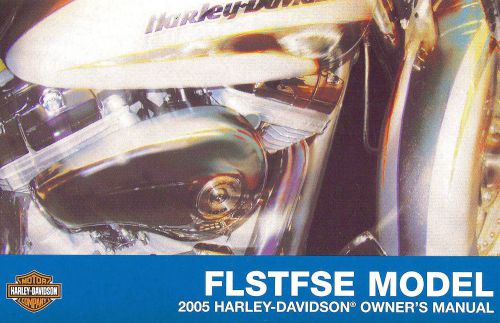 2005 harley-davidson flstfse fat boy owners manual -flstfse-screamin eagle