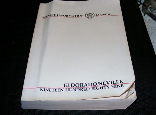1989 cadillac eldorado/seville service information manual