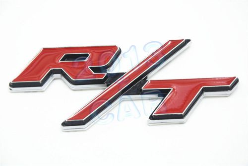 Red r/t emblem badge decal for dodge charger challenger nitro caliber avenger