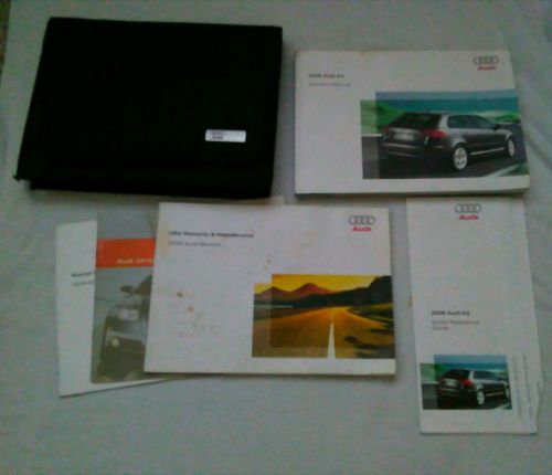 2008 audi a3 owners manual set 08 guide w/case