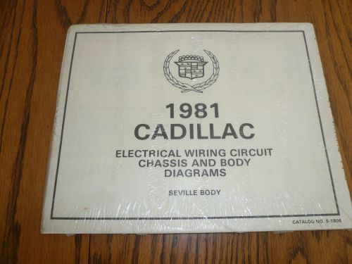 1981 cadillac seville deville electrical wiring circuit chassis body diagrams