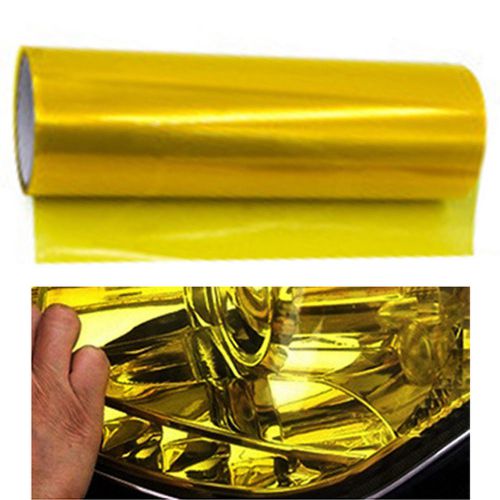 Car 3-layer thicker anti-collision light golden  glossy film fashion 30cm*60cm