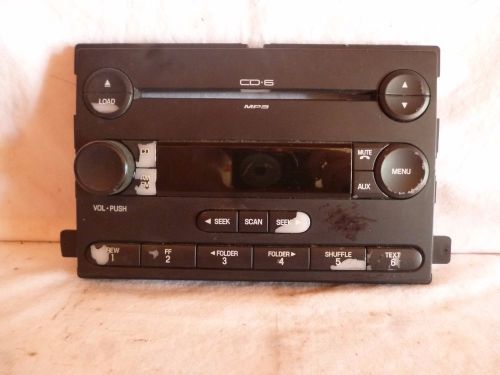 06 07 ford freestyle montego oem radio 6 cd mp3 face plate 6f9t-18c815-ab 62348