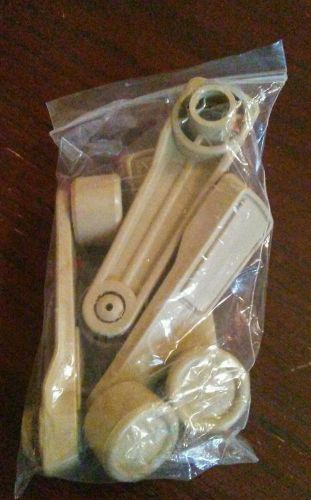 4 pcs khaki plastic universal car window winder cranks handle lever