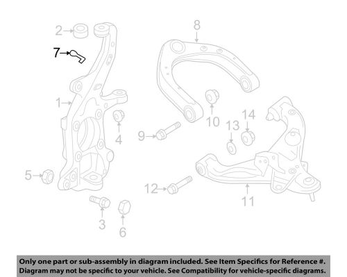 Nissan oem 12-16 nv3500 front suspension-knuckle pin 089213202a