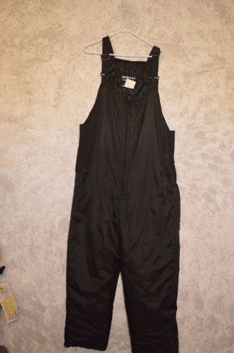 Mossi motosports apparel black warmd overalls sz xl 2 pockets stretch sides #rk