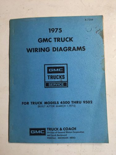 1975 gmc dealer electrical wiring diagram service manual truck 4500-9502